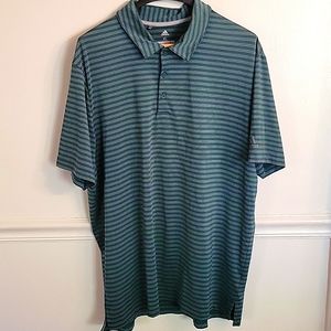 Adidas Climachill Athletic Gold Polo Green Mens XL‎